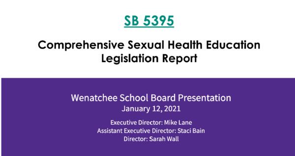 Comprehensive Sexual Health Education Legislation Report